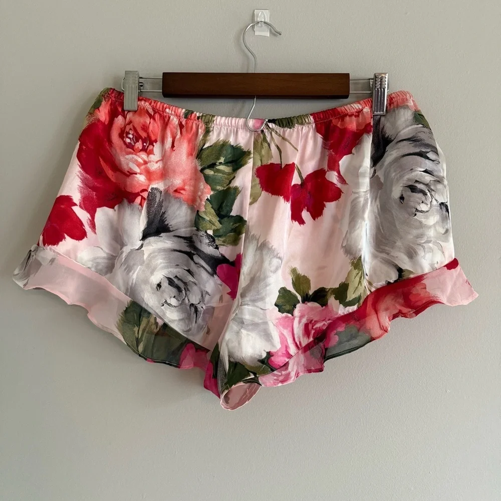 Floral Pink Camisole/Shorts Set